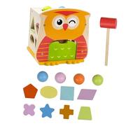 Sharplace Juego de Madera para Aprender a Combinar Colores Y Formas para Niños de 3 años O Más.