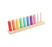 Sharplace Juego de Madera para Clasificar Y Combinar Colores, Apilar Y Combinar, Juguete Sensorial para Interacción entre Padres E Hijos, Educación Temprana Par