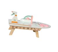 Sharplace Juego de Madera para Niños, Juguete para Tareas Domésticas, Juguete Educativo, Juego de Lavandería con Madera, Tabla de Planchar