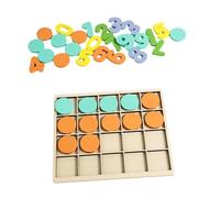 Sharplace Juguete de Matemáticas Hecho de, Juguete Educativo, para Aprender a, Manipuladores Matemáticos, Suma Y Resta para Edades de 3, 4 años.