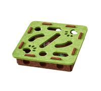 Sharplace Juguete de Rompecabezas para Gatos, Actividad Sensorial Mental, Juego de Fieltro con Pelotas de para Gatos de Todas Las Edades, Suministros P, Verde, Cuadrado