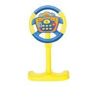 Sharplace Juguete de Volante, Juguete Educativo con Sonido Y Música, Juguete de Volante Eléctrico para Niños de 3, 4, 5 Y 6 años, Azul