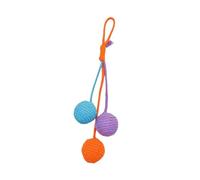 Sharplace Juguete para Gatos, Pelota de Sisal, Pelota de Cuerda para Jugar, Resistente Al Desgaste, Regalo Ideal, Protege Los Muebles, Hecho a Mano, para Gatos, Púrpura Azul Naranja