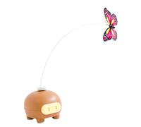 Sharplace Juguetes Interactivos para Gatos para Jugar, Entrenar, Perseguir, Accesorio de Entrenamiento, Varita Larga Divertida, para Burlarse, Automático, Eléct, MarrÓn