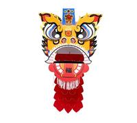 Sharplace Kit de Materiales para La Danza del León Chino, Decoración para El Festival de Primavera, Montaje Tradicional para, Y Celebracion, Amarillo