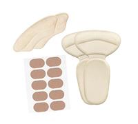 Sharplace Kit de protectores de talón para, equipo de protección autoadhesivo antideslizante, insertos de protección para, senderismo, fitness, beige