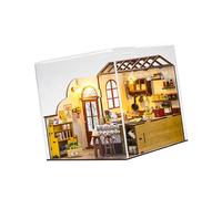 Sharplace Kits de Casas en Miniatura para Hacer Tú Mismo, de Muñecas con Juego de Muebles, Rompecabezas de Madera 3D Artesanal para Regalo Creativo, Fe
