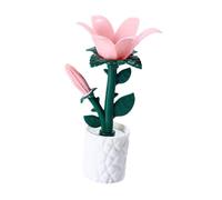 Sharplace Lámpara de Escritorio Floral con Luz Ambiental Blanca Cálida, Decoración de Mesa Creativa, Lámpara de Flores en Forma de Bloque de Construcción para, Fresia