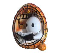 Sharplace Lámpara de Lectura, Luz Nocturna LED de Halloween, Escultura de Resina Iluminada para Sala de Estudio, Habitación Infantil Y Amantes de La Lectura.