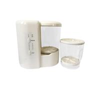 Sharplace Lavadora de ropa interior, lavadora de brochas de maquillaje, mini portátil automática para ropa de dormitorio, interior de artículos pequeños, Blanco Beige