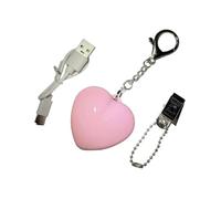 Sharplace Linterna con Llavero: Práctica Y Compacta Mini Luz Nocturna en Forma de Corazón para Colgar, Ideal Como Adorno para El Bolso en El Día de La Madre, Rosa