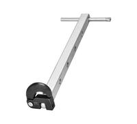 Sharplace Llave para de Plomería Equipada con Palanca Larga Mandíbula Autoajustable Acero Recubierto de Cromo Cabeza en Ángulo Adecuada para Uso Profesional en, Telescópica 10-17 Pulgadas
