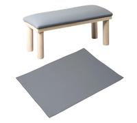 Sharplace Manicura de reposabrazos de brazo de la uña Manicura de madera Manicura almohada de almohada de almohada de uñas, Gris