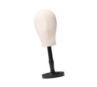 Sharplace Mannequin Head Stand con base, multipropósito, soporte de pelucas de soporte de sombrero de pie para sombreros para sombreros Salón de casa de, Negro Medio