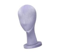 Sharplace Mannequin Head Stand STYLING Tabletop Hat Explay Soport Ratc de almacenamiento para el salón del hogar Estilista para principiantes para, PÚrpura