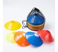 Sharplace Marcador de Entrenamiento de Fútbol Cono Disco Obstáculo Señalizador Estable de Material PE Adecuado para Prácticas Técnicas Ejercicios de Reacción, Amarillo, 20 * 6 cm