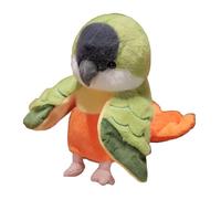 Sharplace Marionetas de Mano de Loro para Niños Y Niñas, Adorables Y Suaves, de 20 Cm, para Historias en Preescolar, Verde Y Naranja