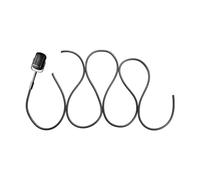 Sharplace Micrófono Colgante Retro, Juguete de Imitación para Juegos de Simulación, Decoración, Micrófono Mediano Vintage, Accesorio de Fotografía para Cumpleañ, Negro