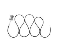 Sharplace Micrófono Colgante Retro, Juguete de Imitación para Juegos de Simulación, Decoración, Micrófono Mediano Vintage, Accesorio de Fotografía para Cumpleañ, Plata