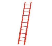 Sharplace Mini Escalera Figura Accesorios para Casa de Muñecas Feng Shui Decoración de año Chino Mini Escalera Decoración para Estantería Fiesta, Rojo 11 Paso, Individual