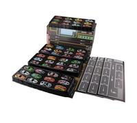 Sharplace Mini Juego de Coches de Juguete de 48 Piezas con Función de Retroceso para Niños de 3 a 6 años, Incluye Garaje Y Plaza de Aparcamiento, Rojo