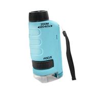 Sharplace Mini Microscopio Portátil, Microscopio de Bolsillo con Brazo de 60-120x Y Luz, Azul