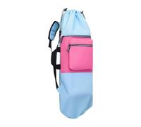 Sharplace Mochila para Patineta, Bolsa de Viaje, Organizador, Cierre de Cordón, Funda de Transporte para Longboard, Tela Oxford, Impermeable, Ligera, Adecuada P, Azul Claro