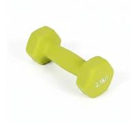 Sharplace Mujer Mancuerna Hexagonal Sólida de Hierro Fundido Ideal para Trabajo de Brazo Presses de Hombro Movimientos de Fuerza y Resistencia Muscular Adecuada, Verde Lima Mate, 2.5kg/Unidad