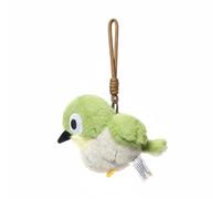 Sharplace Muñeco de Pájaro de Peluche Infantil Animal Bordado de Felpa Corta Relleno con Material y Base Estable Adecuado para Regalo de Cumpleaños Juego en Casa Decoración, White-Eye W Lanyard