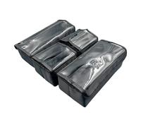 Sharplace Neceser de maquillaje, neceser de aseo, profesional, portátil, de gran capacidad, para negocios, viajes, ligero, organizador de maquillaje para el, 2 Grandes 2 Pequeños