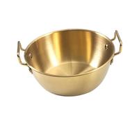 Sharplace Olla para Cocinar Ramen Olla para Ramen Calentador de Leche Y Café Sin Tapa Olla para Fideos Olla para Sopa de Kimchi para Cocina Estufas de Gas Viaje, 14CM de oro, tal como se describe