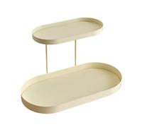 Sharplace Organizador de Mostrador para Maquillaje Y Cuidado de La Piel. Estante Organizador Multiusos Resistente de 2 Niveles para Almacenamiento de Cosméticos, Style F, Individual