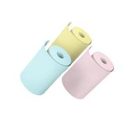 Sharplace Papel para Impresora para Mini Impresoras, Suministros de 25x57 Mm, Papel de Impresión DIY, Pegatinas Imprimibles para Notas, Fotos, Códigos de Barras, Color pegajoso 3 piezas.