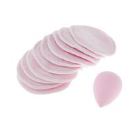 Sharplace Paquete de 10 Sopladores Faciales Redondos para Exfoliación Y Limpieza con Aceite Desmaquillante, Rosado