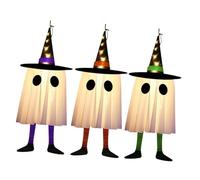 Sharplace Paquete de 3 Luces Colgantes para Uso Exterior, Decoraciones de Halloween, Luminosas para El Patio.