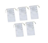 Sharplace Paquete de 5 Bolsas de Regalo de Satén con Cordón, Bolsa para Auriculares, Organizador, Funda Antipolvo, Bolsa para Guardar Relojes, Collares Y Tarjet, 14x24cm