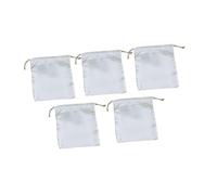 Sharplace Paquete de 5 Bolsas de Regalo de Satén con Cordón, Bolsa para Auriculares, Organizador, Funda Antipolvo, Bolsa para Guardar Relojes, Collares Y Tarjet, 20x20cm