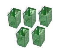 Sharplace Paquete de 5 Soportes para Plantas de Acuario con Cesta con Ventosa, Ahorradores de Espacio, Montados, Soportes para Plantas Acuáticas, Tazas, Macetas, Verde