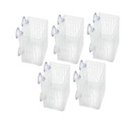 Sharplace Paquete de 5 Soportes para Plantas de Acuario con Cesta con Ventosa, Ahorradores de Espacio, Montados, Soportes para Plantas Acuáticas, Tazas, Macetas, Claro