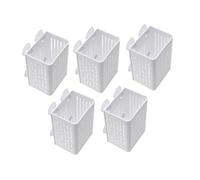 Sharplace Paquete de 5 Soportes para Plantas de Acuario con Cesta con Ventosa, Ahorradores de Espacio, Montados, Soportes para Plantas Acuáticas, Tazas, Macetas, Blanco