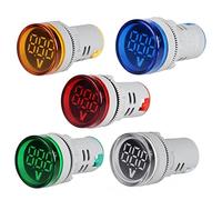 Sharplace Paquete de 5 Voltímetros de 12 500 V, Monitores de Energía con Pantalla LED.