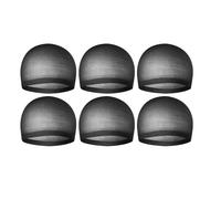 Sharplace Paquete de 6 Gorros para Peluca, Gorro de Media para Peluca, Diadema Elástica Transpirable para Hombres Y Mujeres para Halloween, Bodas Y Fiestas, Negro