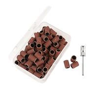 Sharplace Paquete de lijado para taladro de uñas, anillos de arena con anillos de lijado de almacenamiento, para manicura, pedicura, Nº 120