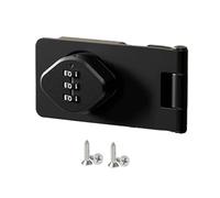 Sharplace para Puerta de Armario, para Cajón con Tornillos, Mecánica de Combinación Sin Llave para Exteriores, Garaje, Baño, Negro 3.5 pulgadas, tal como se describe