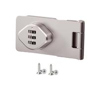 Sharplace para Puerta de Armario, para Cajón con Tornillos, Mecánica de Combinación Sin Llave para Exteriores, Garaje, Baño, Plata 3.5 pulgadas, tal como se describe