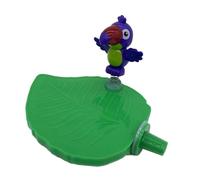 Sharplace Parrot Playground Tray Interactivo Divertido Soporte con Base de Hojas para Perchas Juguete Masticable Adecuado para Aves Decoración de Jaula, Verde Oscuro