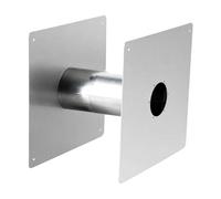 Sharplace Pasamuros Ajustable para Calentador Carburante Agua Pasamuros Acero Inoxidable Doble Pared Universal para Cuarto Servicios, Taller