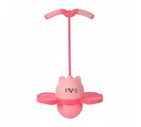 Sharplace Pelota Infantil Pelota de Juguete de Salto con Asa Segura Base Estable Material PVC y PP Promueve Actividad de Piernas y, Rosa, Dibujos Animados - Versión Normal
