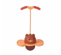 Sharplace Pelota Infantil Pelota de Juguete de Salto con Asa Segura Base Estable Material PVC y PP Promueve Actividad de Piernas y, Marrón, Dibujos Animados - con Luces Y Música