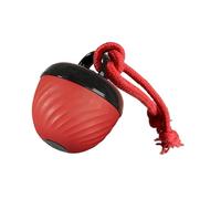Sharplace Pelota Interactiva para Perros con Sensores Inteligentes Movimiento Automático Aleatorio Resistente para Masticadores Incluye Cuerda de Tracción, Rojo